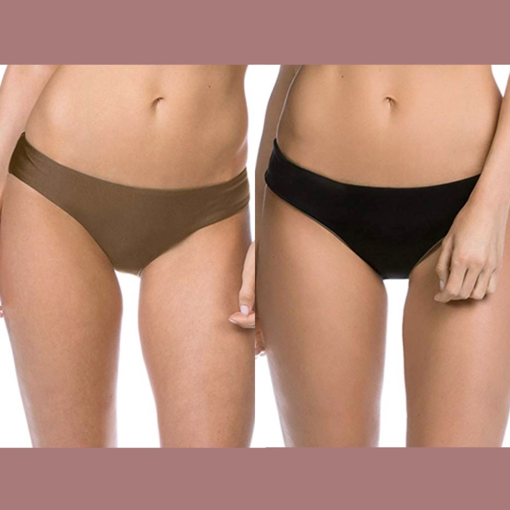 NEW $48 Becca Shimmer‎ Reversible American Bikini Bottom [SZ Small ]